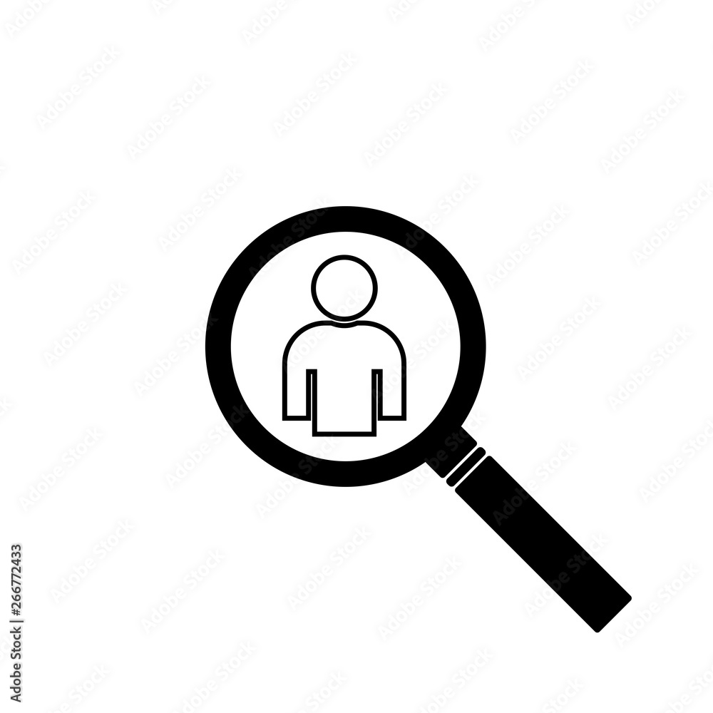 Human search icon logo Human search icon logo
