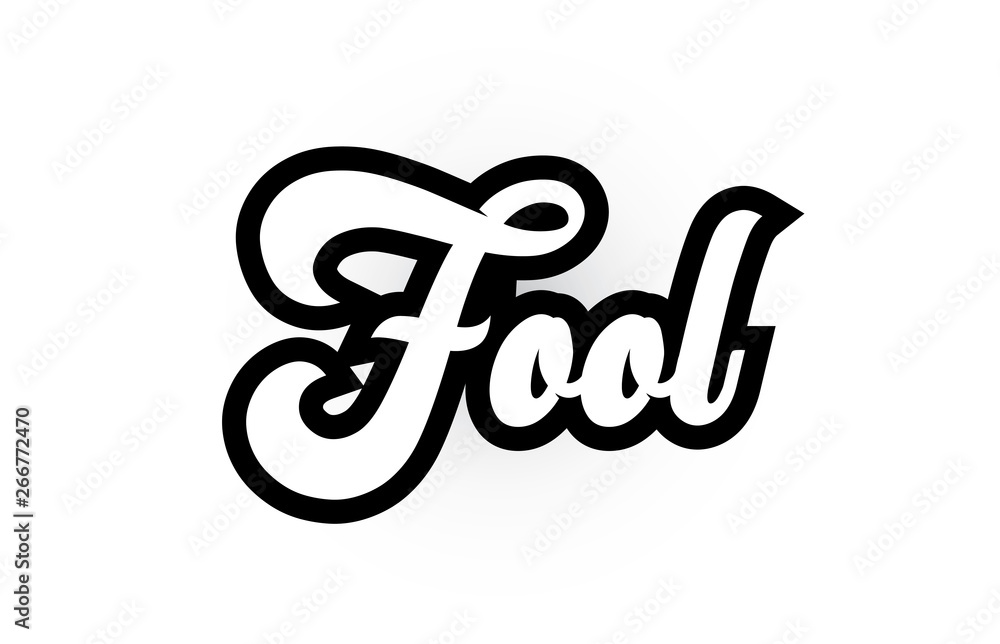 black and white Fool hand written word text for typography logo icon design black and white Fool hand written word text for typography logo icon design