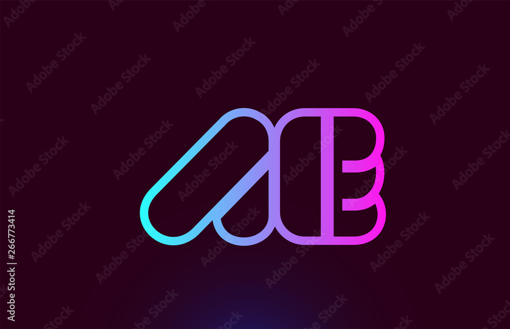 AE A E pink line alphabet letter combination logo icon design AE A E pink line alphabet letter combination logo icon design