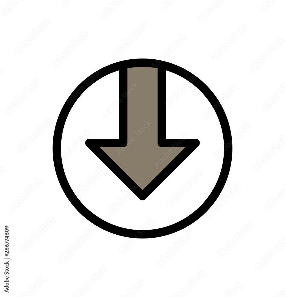 Down Direction Arrow Icon For Your Project Down Direction Arrow Icon For Your Project