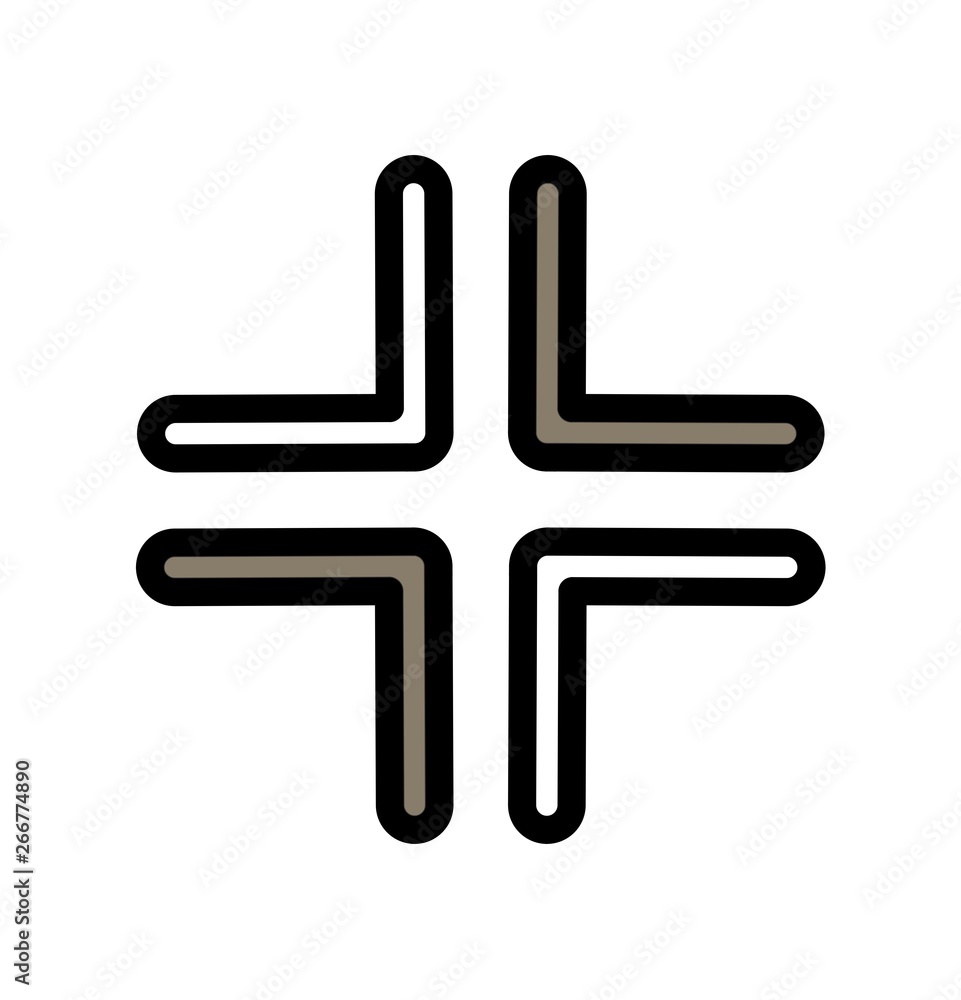 Fototapeta premium Complex Direction Arrow Icon For Your Project