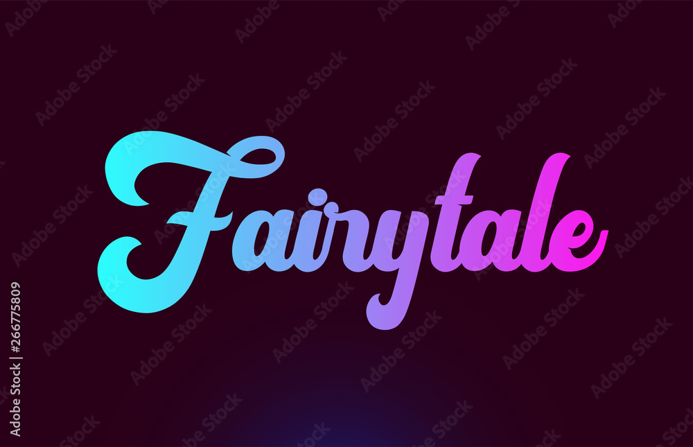 Fairytale pink word text logo icon design for typography Fairytale pink word text logo icon design for typography