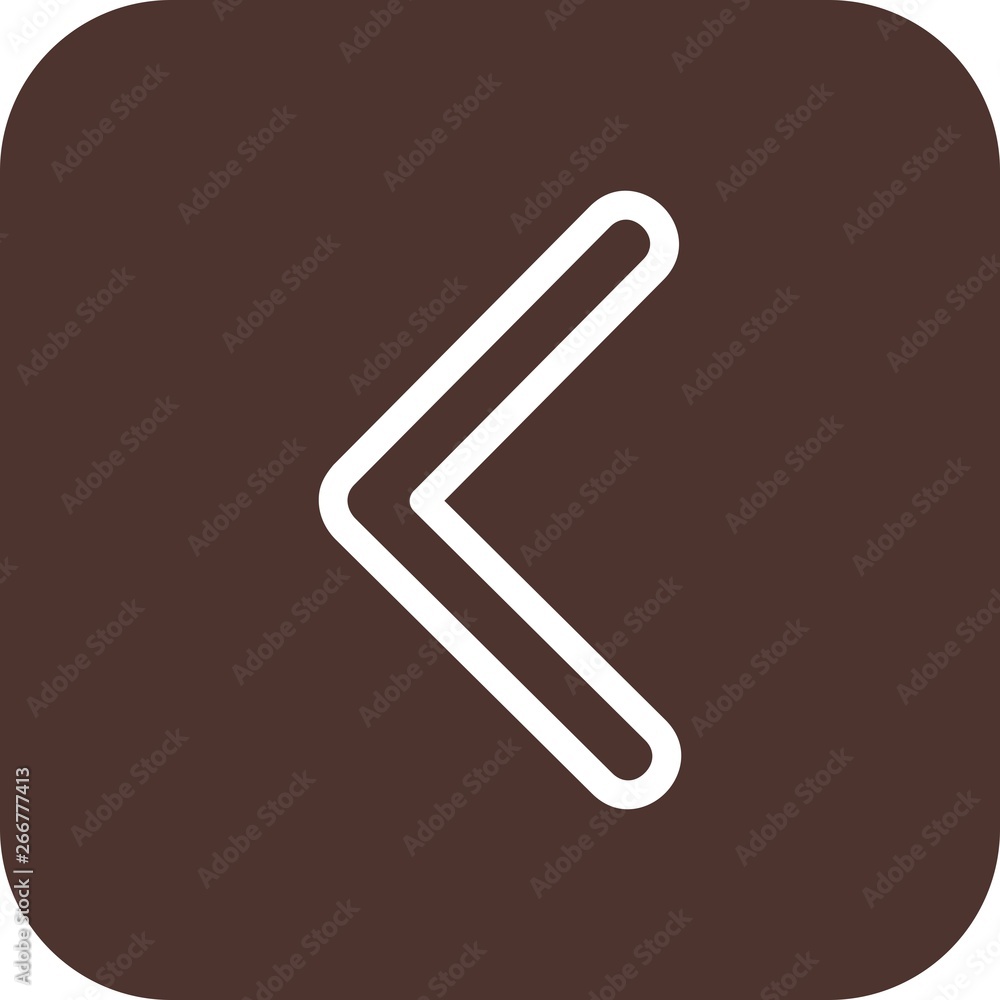 Fototapeta premium Left Direction Arrow Icon For Your Project