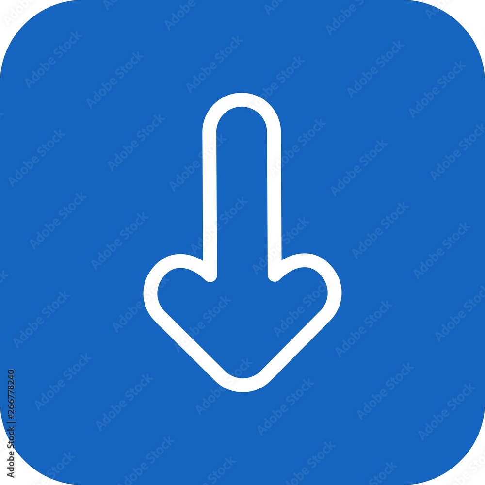 Down Direction Arrow Icon For Your Project Down Direction Arrow Icon For Your Project