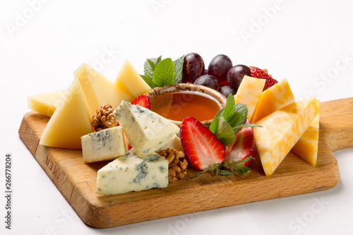 Cuadro en lienzo several kinds of cheese