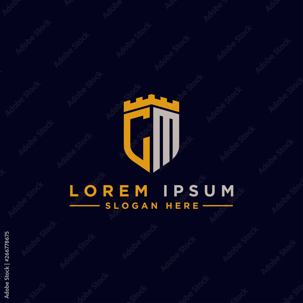 Letter CM Initial icon / logo design Monogram inspiration. - vector Letter CM Initial icon / logo design Monogram inspiration. - vector