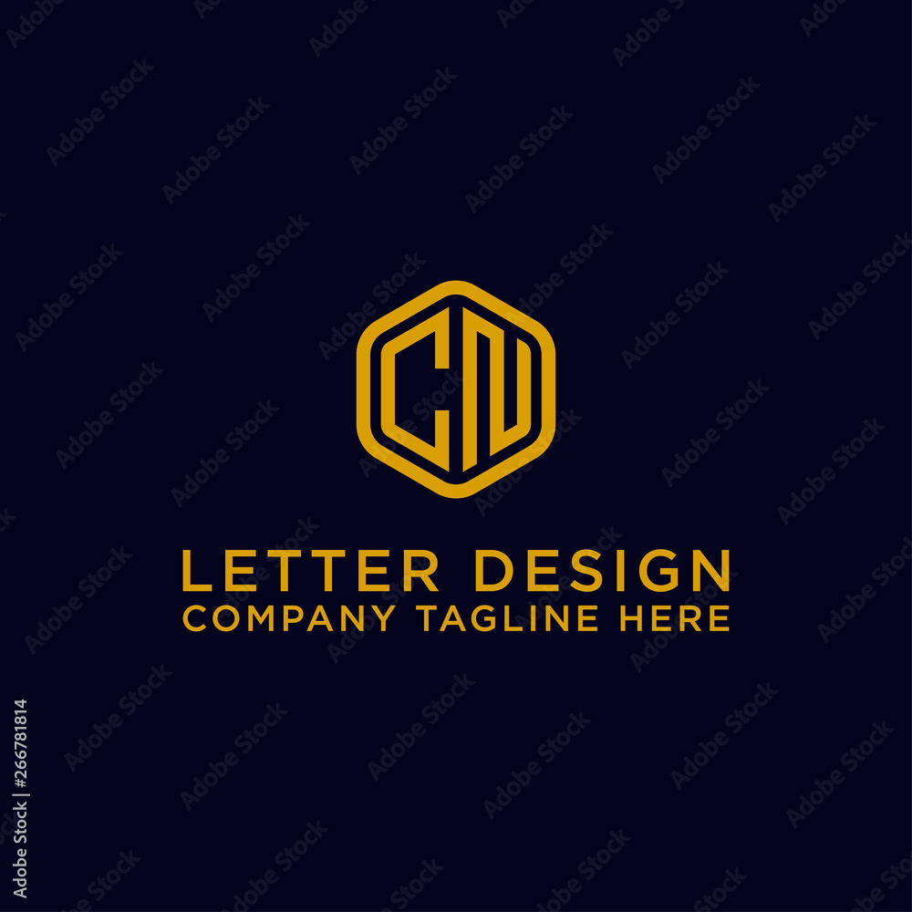 CN Initials Initial icon / logo design Monogram Inspiration. - vector CN Initials Initial icon / logo design Monogram Inspiration. - vector