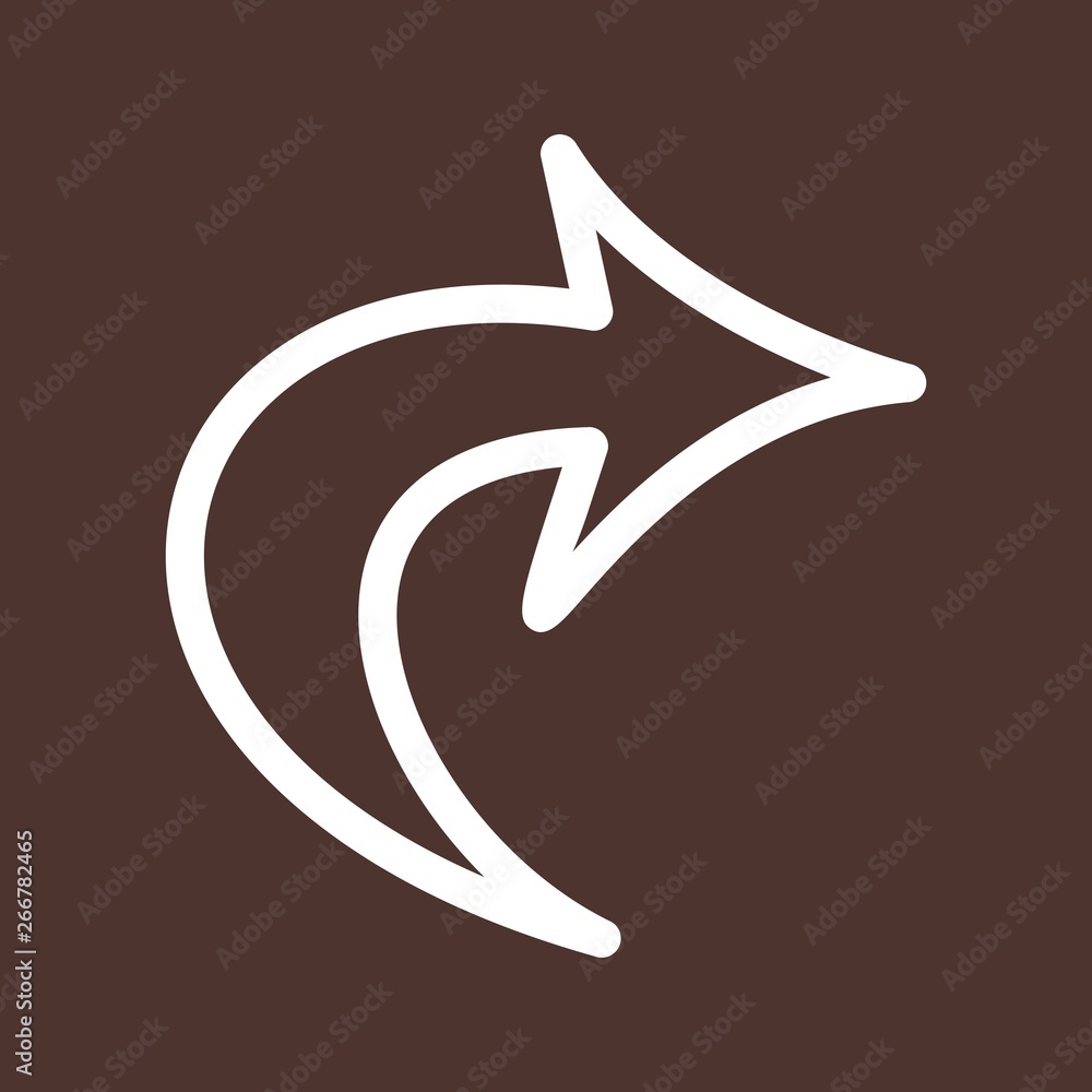 Obraz premium Right Direction Arrow Icon For Your Project