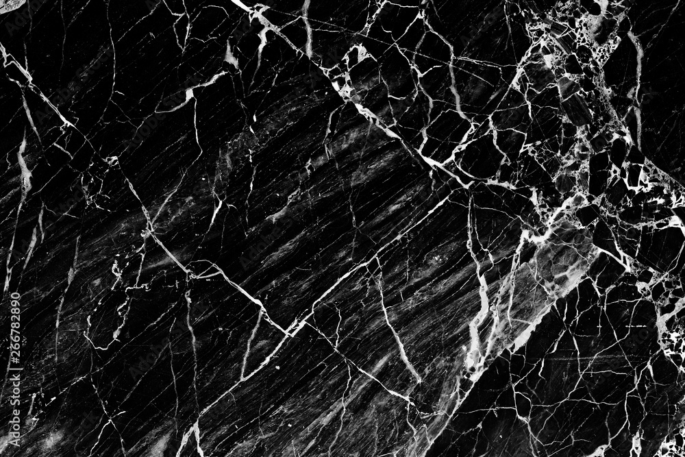 black marble patterned texture , abstract marble in natural patterned.