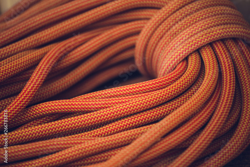 orange climbing rope