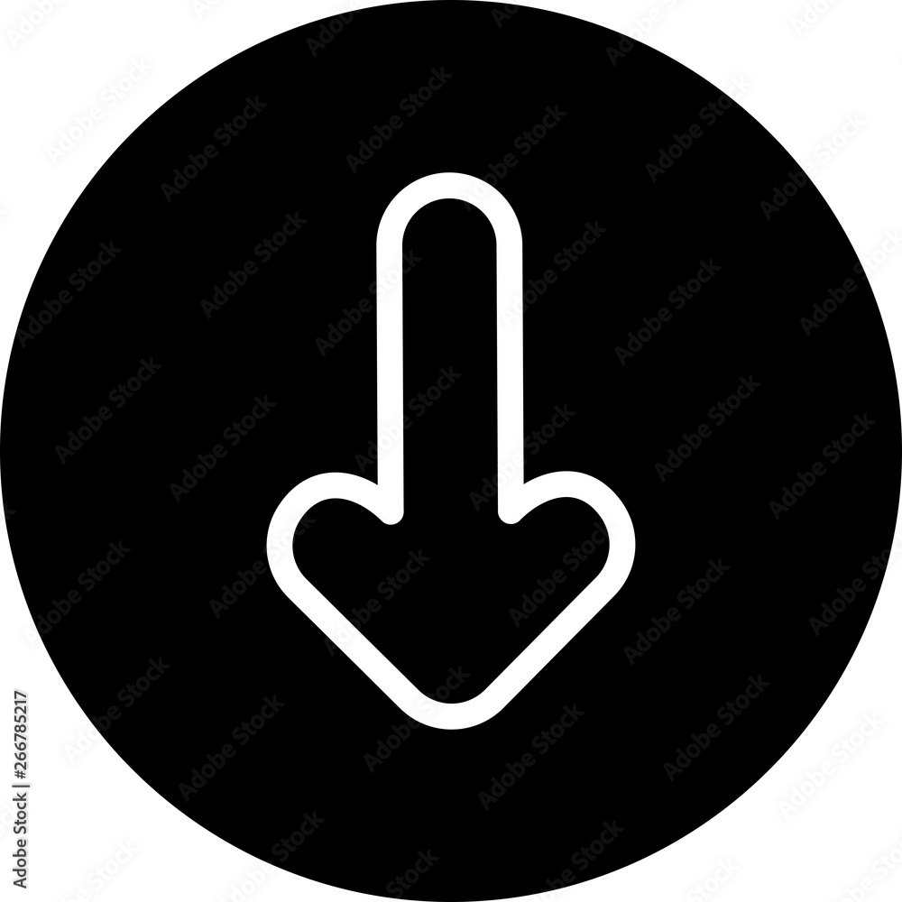 Down Direction Arrow Icon For Your Project Down Direction Arrow Icon For Your Project