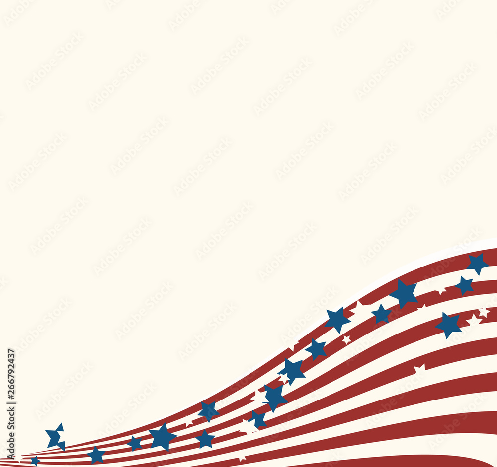 Fototapeta premium American flag patriotic background