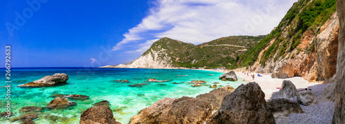 Best beaches of Greece - Myrtos in Kefalonia . Ionian islands