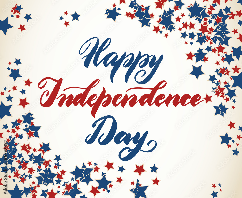 American Independence Day patriotic greeting card American Independence Day patriotic greeting card
