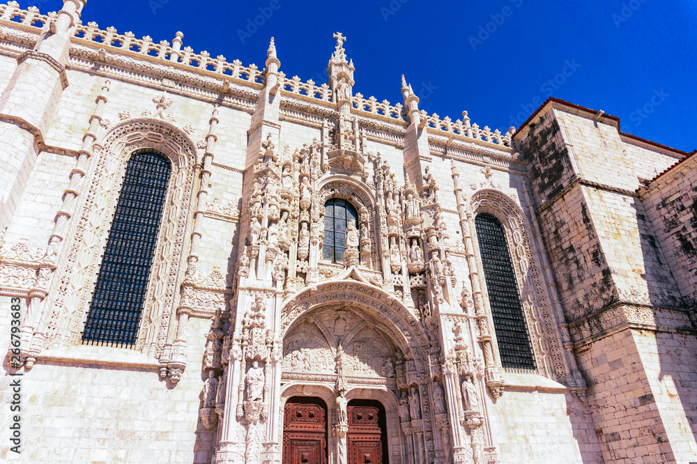 Monastery of Jeronimos in Lisbon, Facade of the church of Santa Maria de Belem
