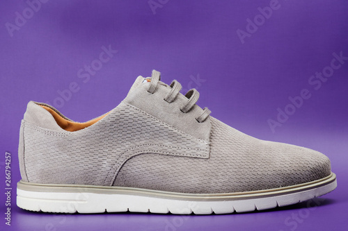 Clean modern gray man shoe