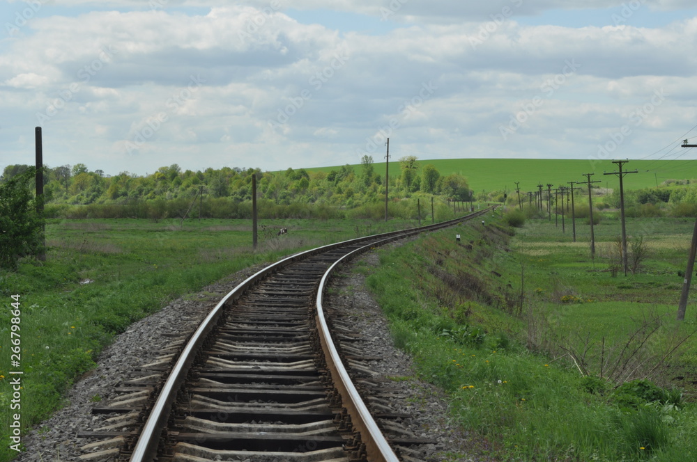 railway in countryside