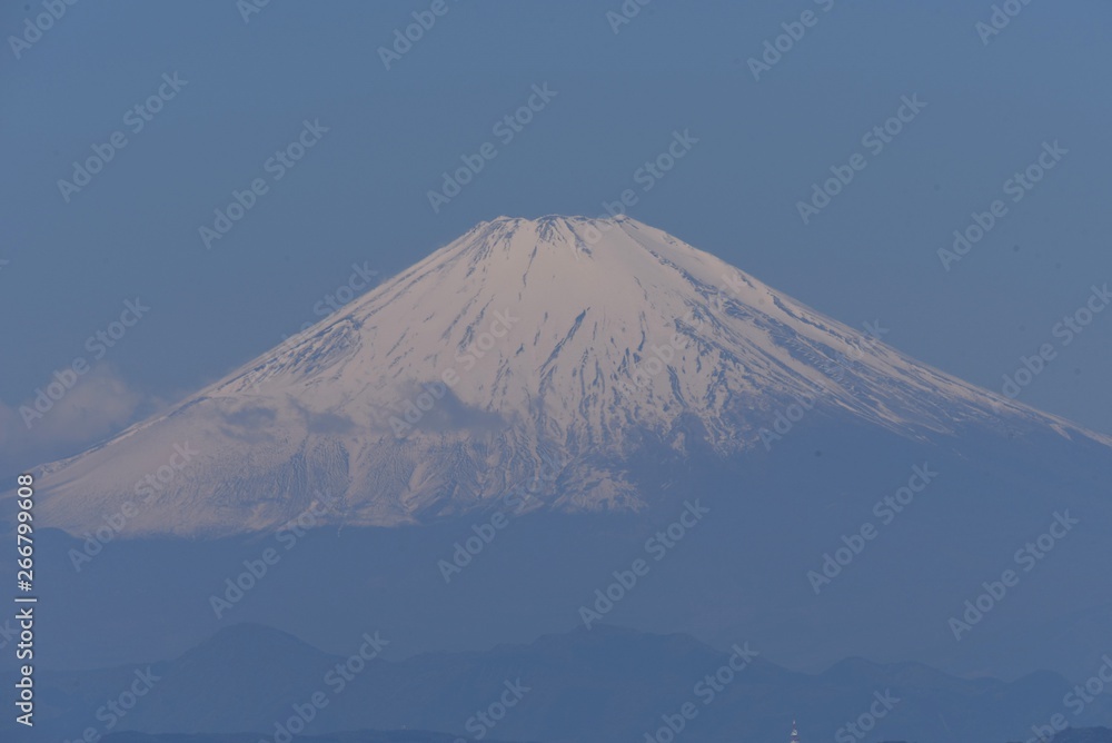 Fototapeta premium Sightseeing in Japan Mt.Fuji and Enoshima / Taken at Zushi-city Kanagawa Prefecture.