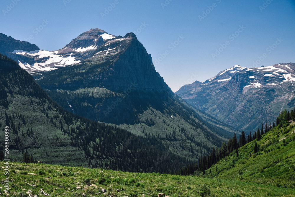 Glacier National Park in Montana During Summer