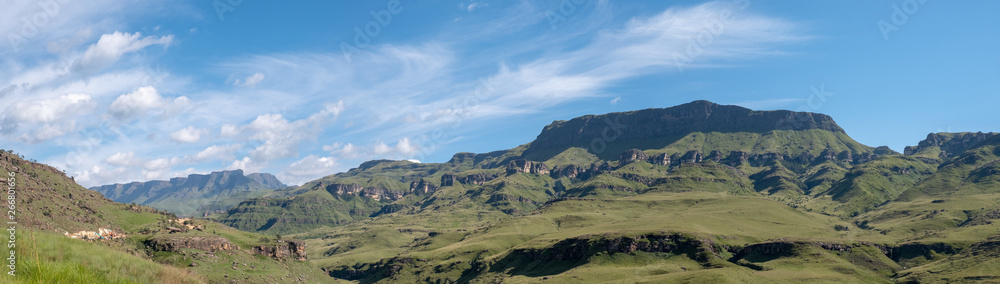 The Sani Pass which connects Underberg in South Africa to Mokhotlong in Lesotho. The Sani Pass is the highest mountain pass in the world. 