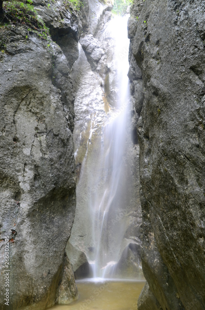 Hohenzoller Waterfall near Bad Ischl in the Salzkammergut region in Austria