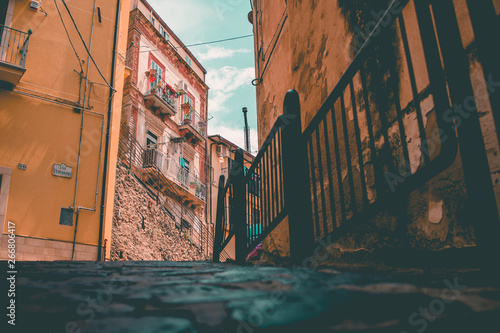 Bild auf Leinwand Straße Caltagirone
