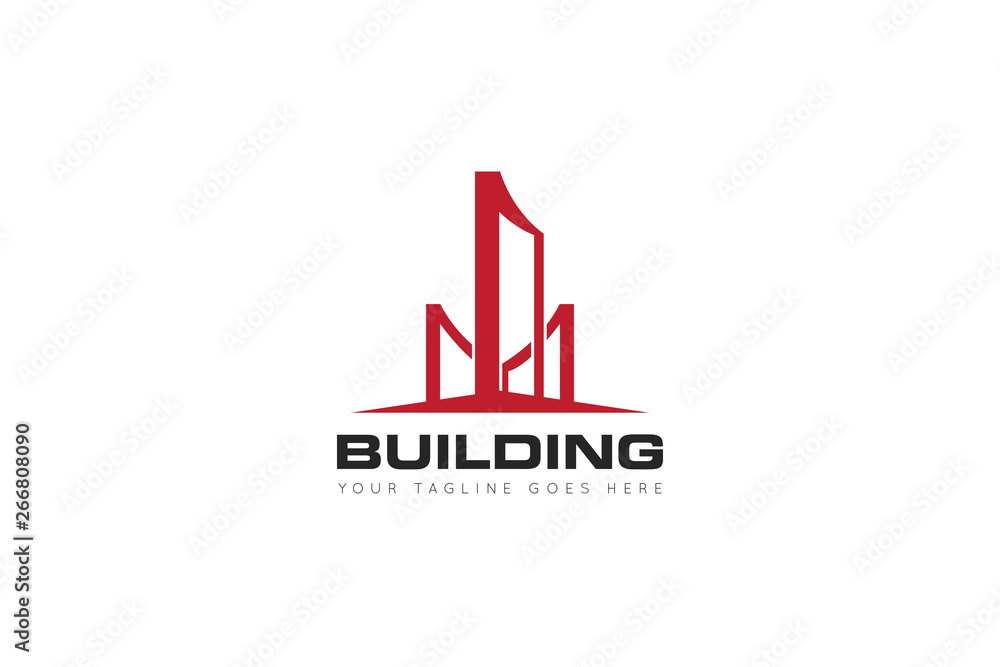 building logo and icon vector Illustration design template