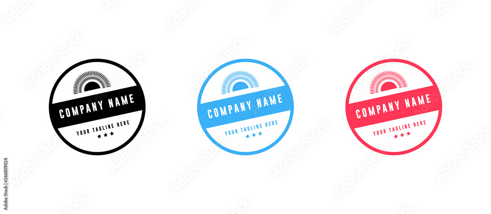 Fototapeta premium Set of Badge logo design - vector