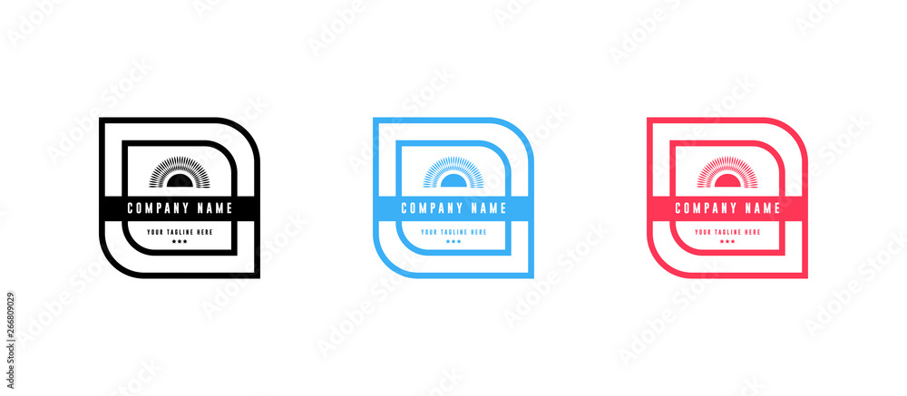 Set of Badge logo design - vector Set of Badge logo design - vector