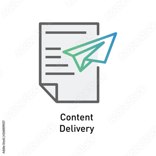 content delivery popular web icon design 