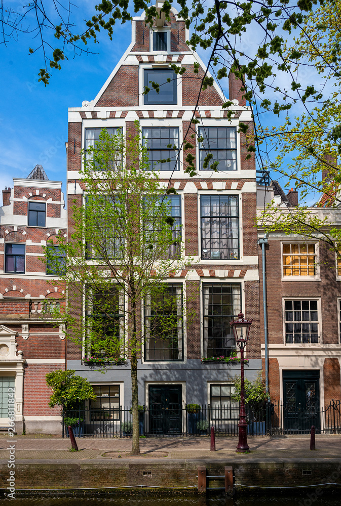 Typical house in Amsterdam, Holland