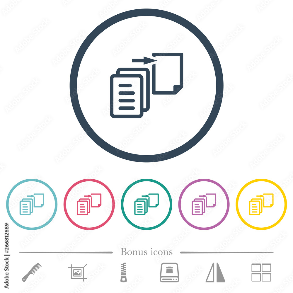 Move file flat color icons in round outlines Move file flat color icons in round outlines