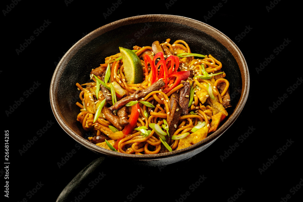 Beef wok with oyster sauce. Beef wok with oyster sauce.