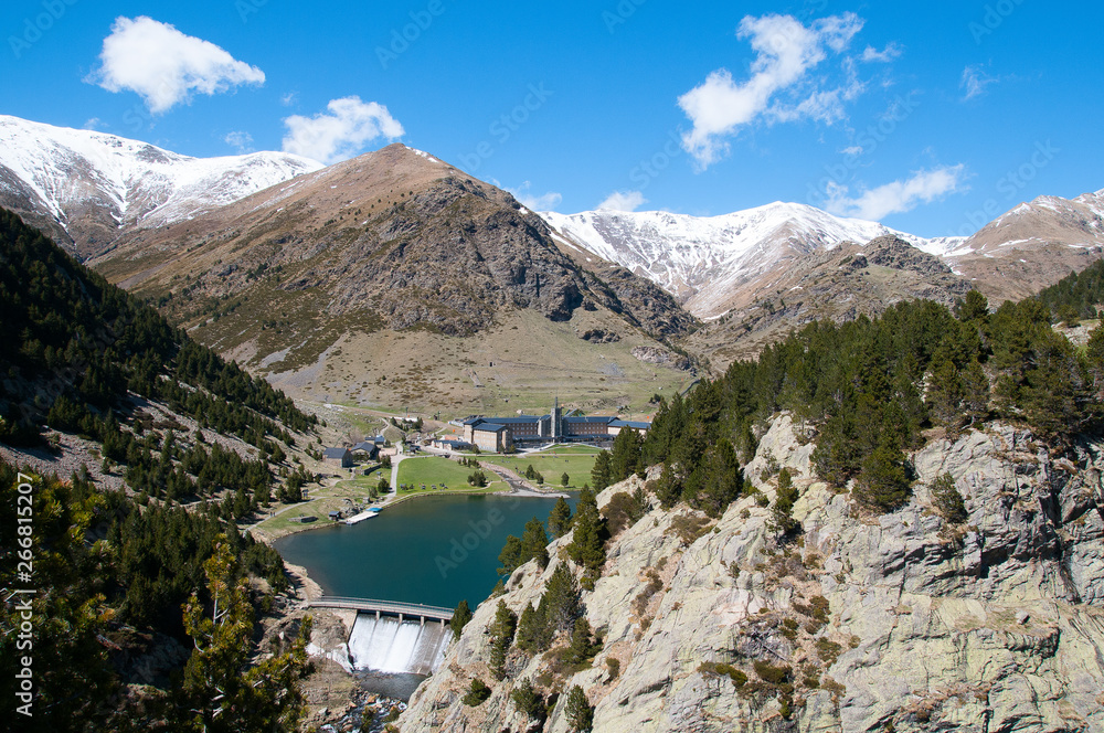 Nuria Valley in Pyrenees Queralbs