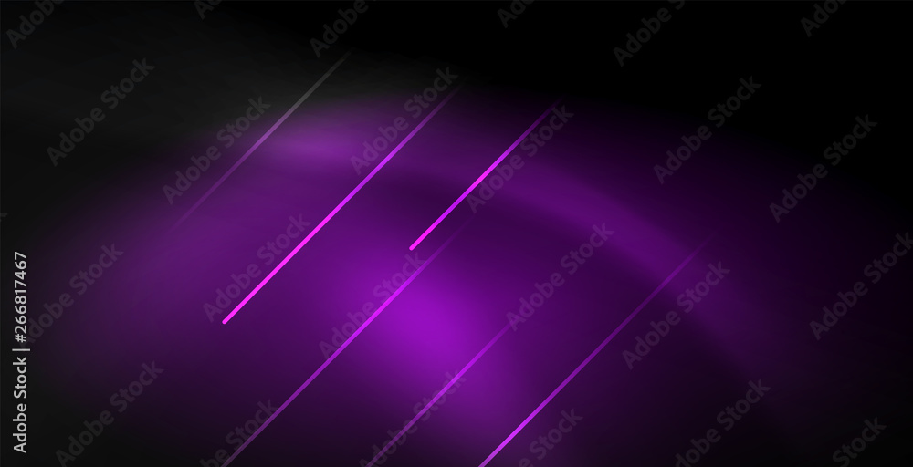 Neon color abstract lines