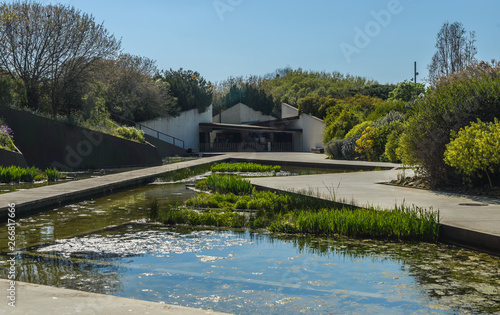 Photography Botanical garden in Montjuic park outdoor, Barcelona.