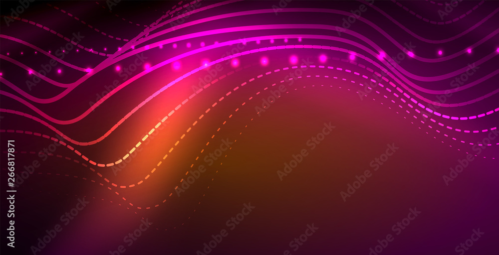 Neon lines shiny glowing background Neon lines shiny glowing background