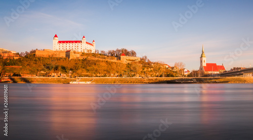 Canvas Print Bratislava Castle and St