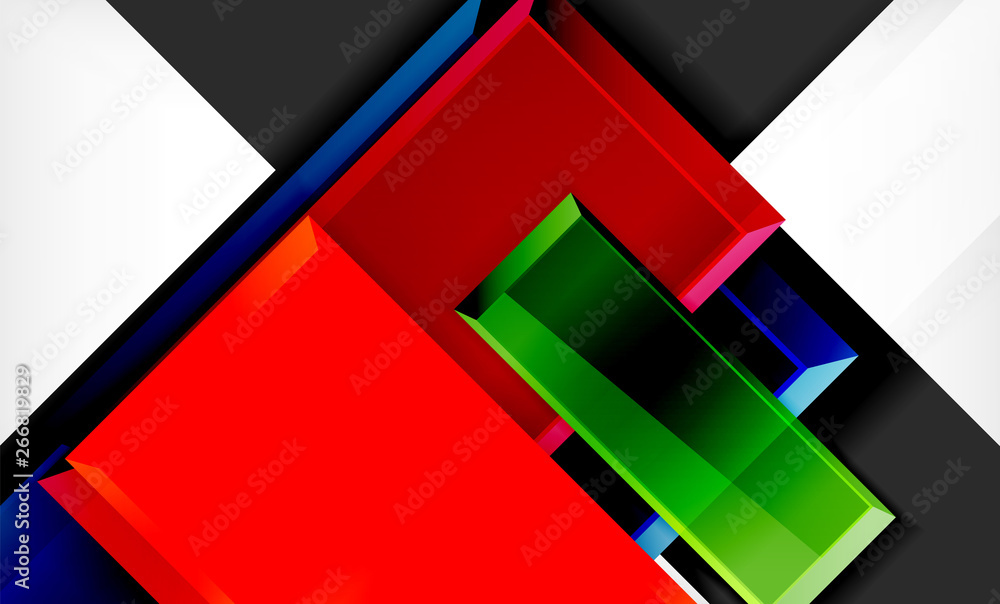 Colorful square and rectangle blocks background Colorful square and rectangle blocks background