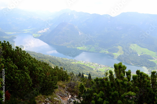 View of Lake Grundlsee in the Salzkammergut region in Austria