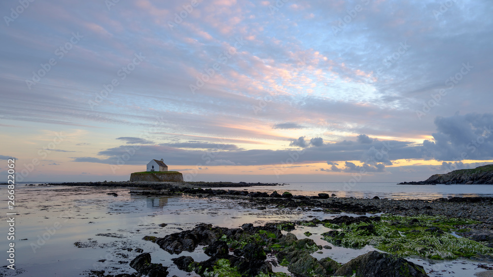 'The Church in the Sea' at Porth Cwyfan, Anglesey