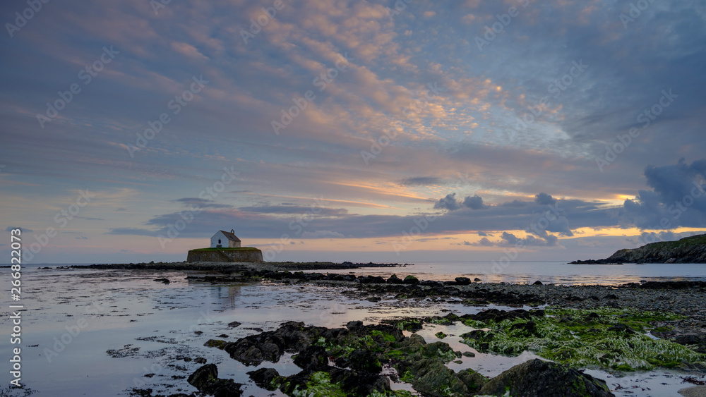'The Church in the Sea' at Porth Cwyfan, Anglesey