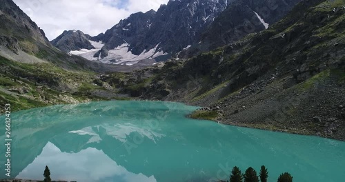 Wallpaper Mural August lake Kuyguk, shot on drone, Altai, Russia Torontodigital.ca