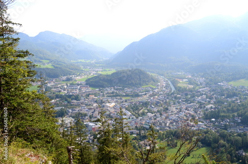 View of Bad Ischl in the Salzkammergut region in Austria