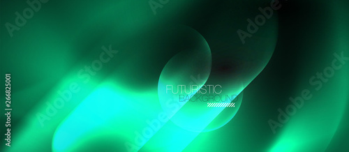 Neon glowing techno lines, hi-tech futuristic abstract background template