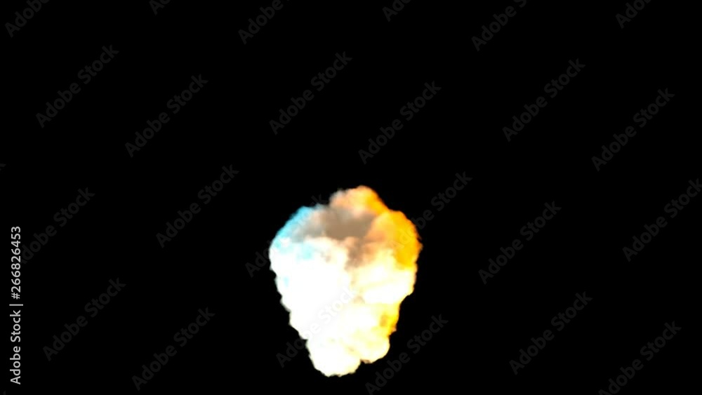 Bright smoke pillar is in the dark space, modern abstract 3d rendering background, computer generated illustration Bright smoke pillar is in the dark space, modern abstract 3d rendering background, computer generated illustration