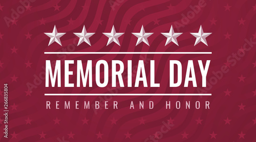 Memorial Day - Remember and Honor greeting card