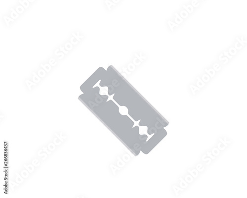 Simple drawing of a razor blade, vector illustration