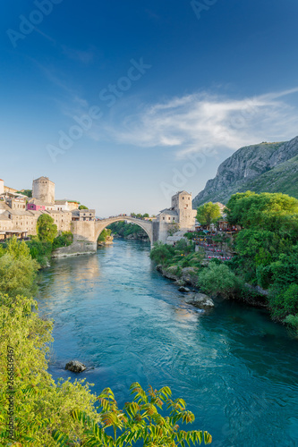 Canvas Print Mostar bridge in Bosnia and Herzegovina