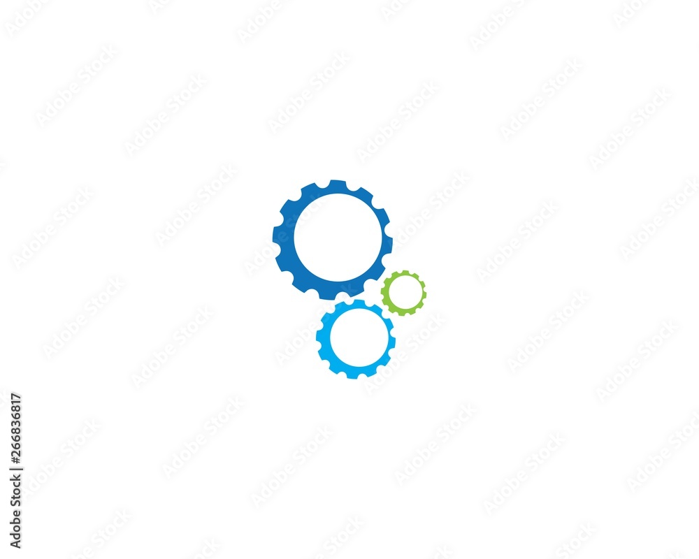 Gear machinery logo vector icon Gear machinery logo vector icon